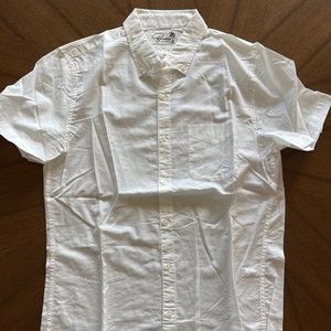 Bonobos White Linen Shirt - Medium (Slim)